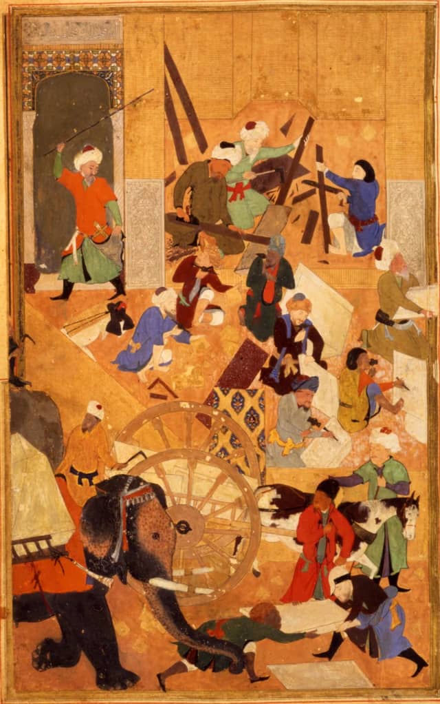 Building the Great Mosque in Samarkand