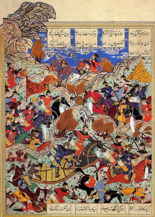 Timurid-Egyptian envoy scene by Behzad